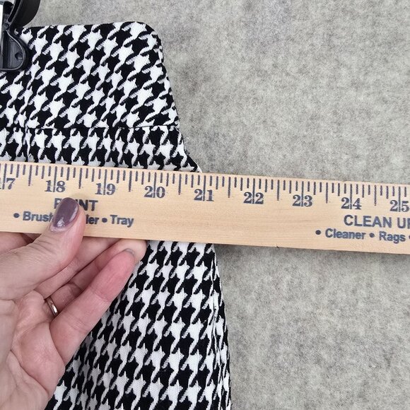 Kasper Womens Houndstooth Pleated Skirt Size 18W Polyester Blend - Picture 9 of 9